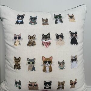 Rifle Paper Co. Cool Cats Pillow - Thumbnail 2